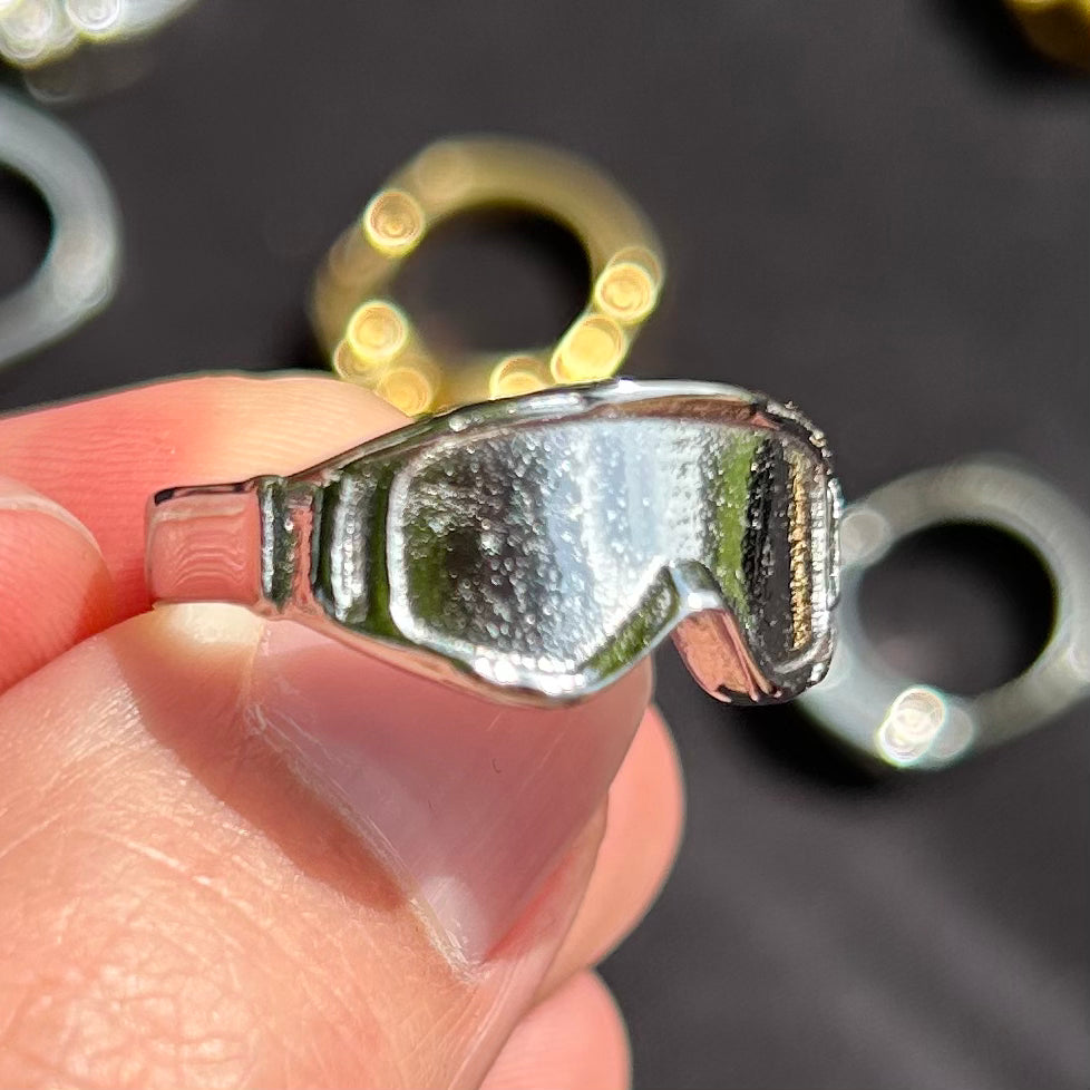 mx goggles ring silver