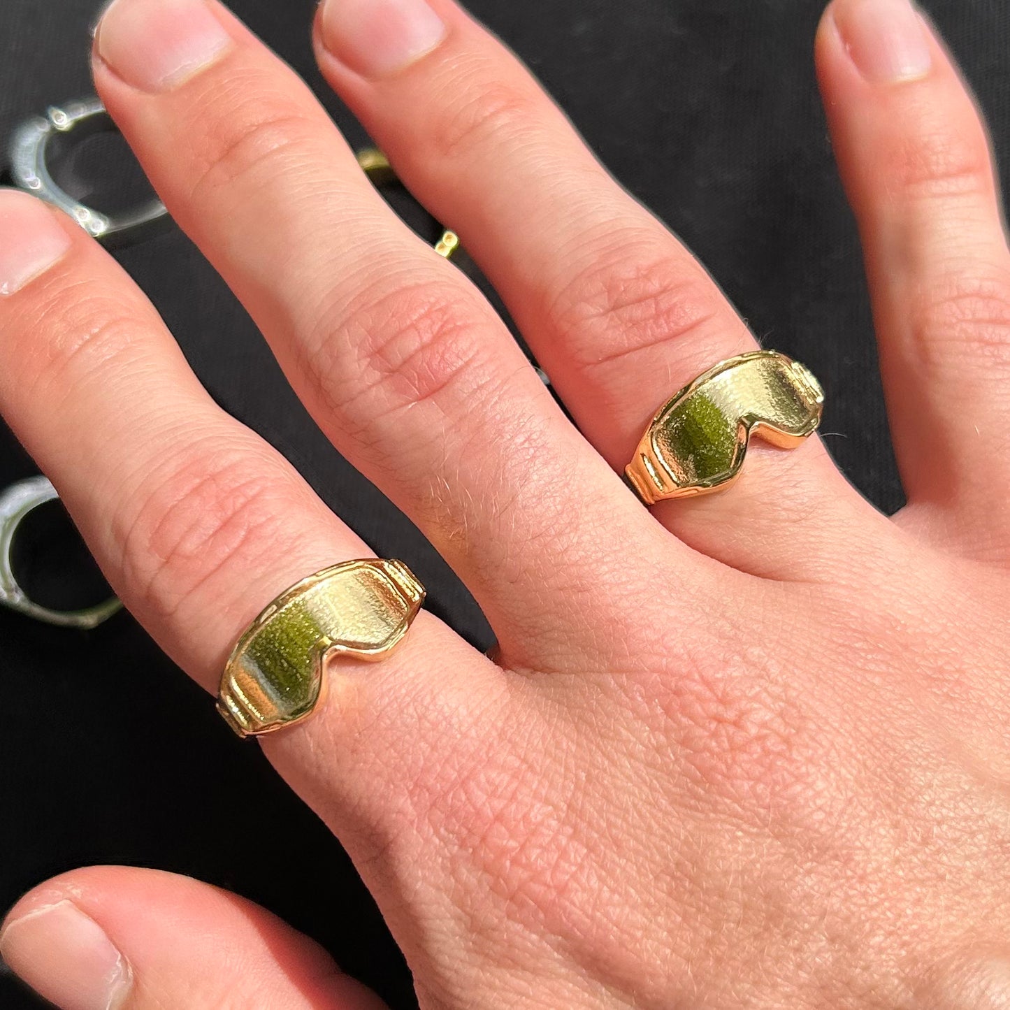 mx goggles ring gold